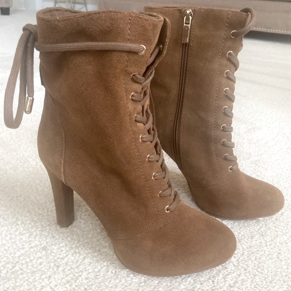 Beautiful suede booties. Size 7.5